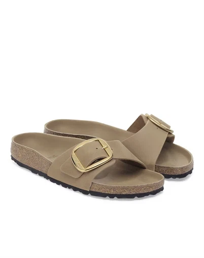 Birkenstock - Madrid Big Buckle Oiled Leather Sandal - Tobacco Brown